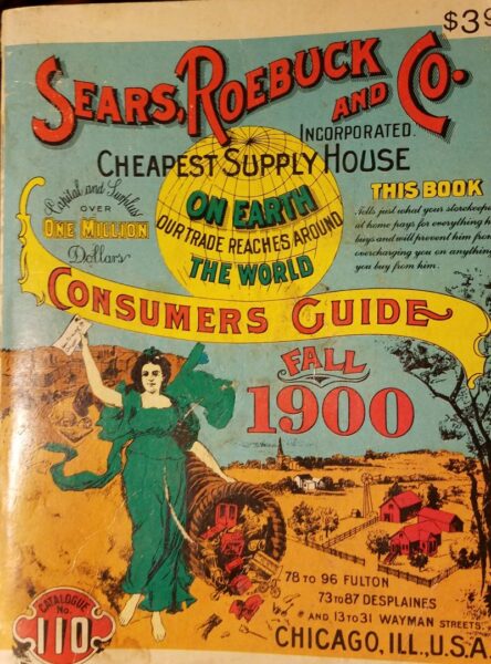 cover of the 1900 Sears Robuck Consumers Guide reprinting